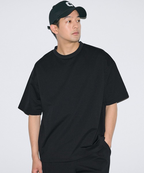 coca(coca)(コカ)の「\UVカット・速乾・乾燥機OK/ 4wayストレッチ半袖トップス(Tシャツ/カットソー・メンズ・ブラウン/アイボリー/ネイビー/ブラック・L/M/XL)」の1枚目の写真