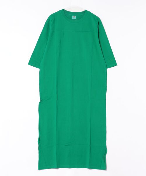 FRUIT OF THE LOOM(フルーツオブザルーム)の「/FRUIT OF THE LOOM/製品染め ベースボールS/Sワンピ(ワンピース・レディース・グリーン/ミント・FREE)」の1枚目の写真
