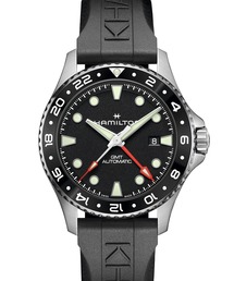 HAMILTON [ハミルトン] 腕時計 Khaki Navy （カーキ ネイビー） Scuba GMT 自動巻き 43MM ブラック×ブラック