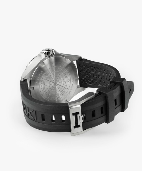 HAMILTON（ハミルトン）の「HAMILTON [ハミルトン] 腕時計 Khaki Navy （カーキ ネイビー） Scuba GMT 自動巻き 43MM ブラック×ブラック（アナログ腕時計・メンズ・ブラック・FREE）」の7枚目の写真