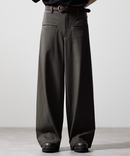 CLEL】Grace Cloth Front Pocket 3D Pants / グレイスクロス フロント