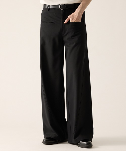 CLEL(クレイル)の「【CLEL】Grace Cloth Front Pocket 3D Pants / グレイスクロス フロントポケット3Dパンツ(スラックス・メンズ・ダークウッド/グレー/ブラック・XS/S/M/L)」の14枚目の写真
