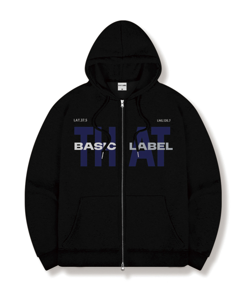 BASIC LABEL（ベーシックラベル）の「Type That 2-Way Oversized Hoodie Zip-Up 3 Color [BLBH_2005]（パーカー・レディース・ホワイト/グレー/ブラック/ネイビー・SMALL/MEDIUM/LARGE/X-LARGE）」の8枚目の写真