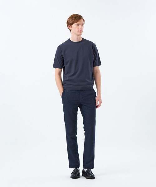 MACKINTOSH PHILOSOPHY(マッキントッシュ フィロソフィー)の「クルーネックニットT 16Gプレーティング天竺(Tシャツ/カットソー・メンズ・チャコールグレー/ブルー系その他2/ピンク系その他2/ダークネイビー・40/38)」の8枚目の写真