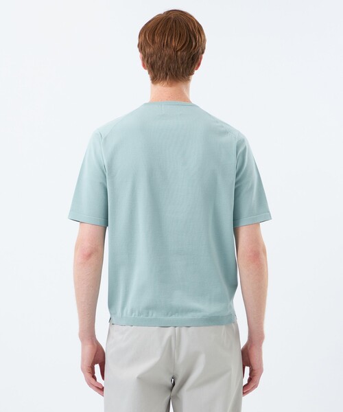 MACKINTOSH PHILOSOPHY(マッキントッシュ フィロソフィー)の「クルーネックニットT 16Gプレーティング天竺(Tシャツ/カットソー・メンズ・チャコールグレー/ブルー系その他2/ピンク系その他2/ダークネイビー・40/38)」の11枚目の写真