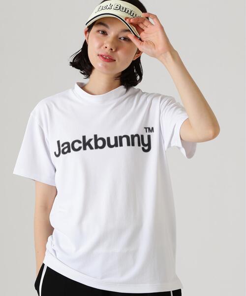 セール】【Jack Bunny!!】ハイストレッチ変形メッシュ半袖モックネック