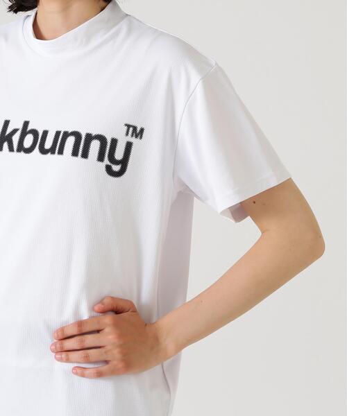 Jack Bunny!!（ジャックバニー）の「【Jack Bunny!!】ハイストレッチ変形メッシュ半袖モックネックカットソー（Tシャツ/カットソー・レディース・ブラック/ホワイト・LARGE/MEDIUM/SMALL）」の13枚目の写真