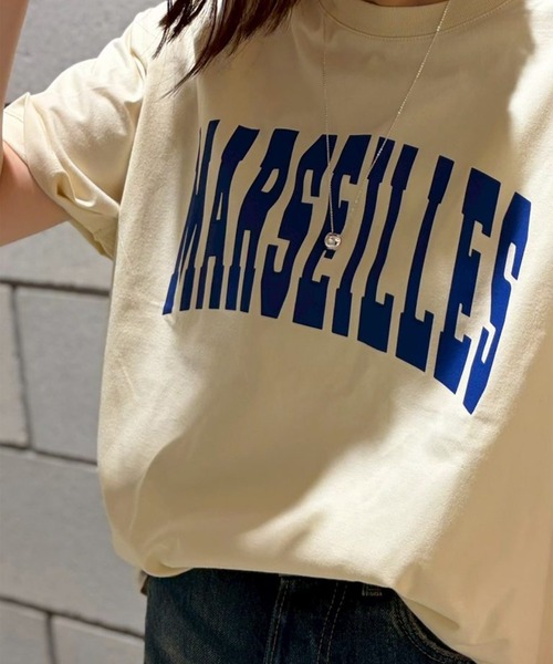 Scrap Book（スクラップブック）の「【ALL HOURS】6.5OZ FINE COMA MARSEILLES（Tシャツ/カットソー・レディース・ホワイト/グレー系その他/パープル系その他・1）」の5枚目の写真