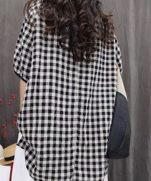 Flugge(フラッジー)の「ギンガムチェックトップス(その他トップス・レディース・ブラック/ブラック系その他・MEDIUM/LARGE)」の5枚目の写真