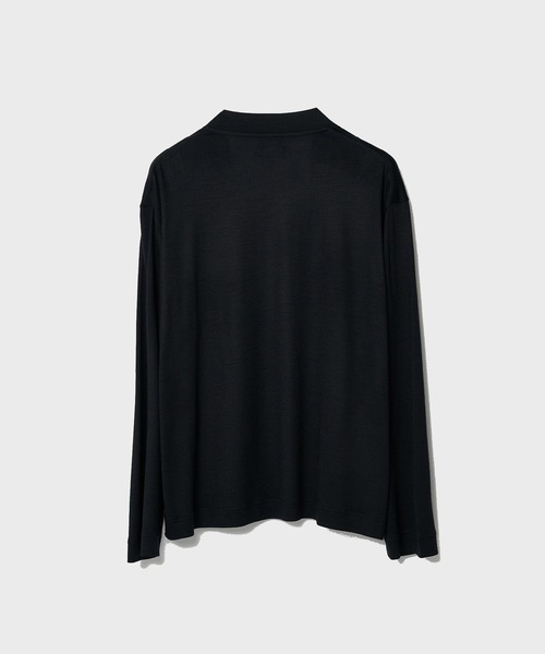 WRAPINKNOT（ラッピンノット）の「【WRAPINKNOT/ラッピンノット】Buttonless Cardigan（カーディガン/ボレロ・メンズ・ブラック・2/3）」の2枚目の写真