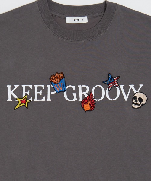 WEGO(ウィゴー)の「WEGO/【26年春夏新作】接触冷感モチーフ刺繍グラフィックT(Tシャツ/カットソー・メンズ・スミクロ/ホワイト・LARGE/MEDIUM)」の12枚目の写真