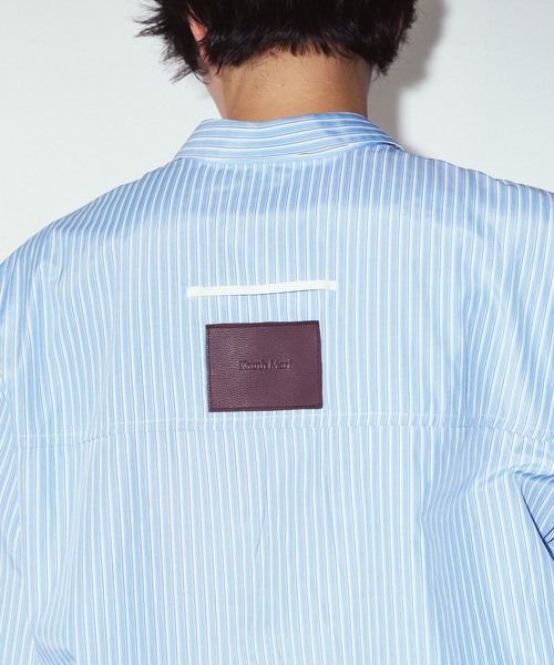 Knuth Marf(クヌースマーフ)の「【Knuth Marf】label over shirt KM26EAN01(シャツ/ブラウス・レディース・イエロー/ブラック/ブルー・FREE)」の21枚目の写真