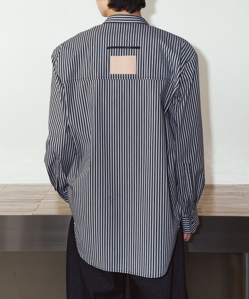 Knuth Marf(クヌースマーフ)の「【Knuth Marf】label over shirt KM26EAN01(シャツ/ブラウス・レディース・イエロー/ブラック/ブルー・FREE)」の12枚目の写真