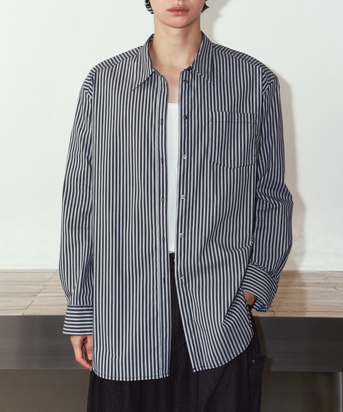 Knuth Marf(クヌースマーフ)の「【Knuth Marf】label over shirt KM26EAN01(シャツ/ブラウス・レディース・イエロー/ブラック/ブルー・FREE)」の14枚目の写真