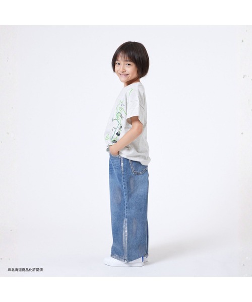 Fluffy BROTHERS（フラッフィーブラザーズ）の「【JRの電車】連結プリントTシャツ（Tシャツ/カットソー・キッズ・ライトグリーン/オートミール・80/120/110/100/90/130）」の17枚目の写真