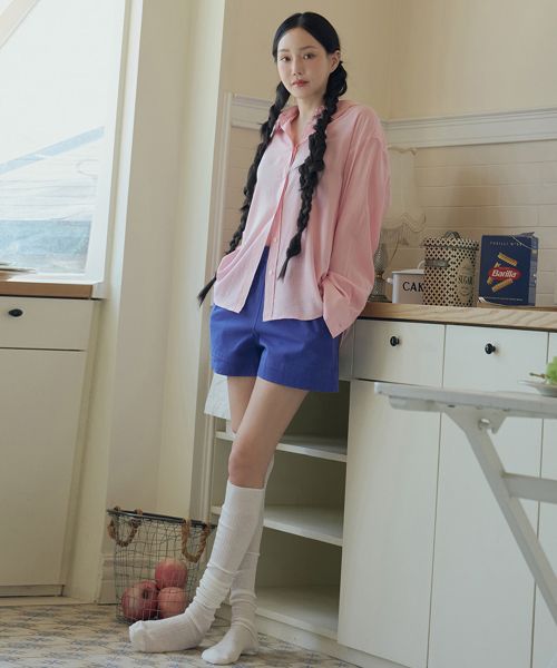MORVE13(モルブ13)の「カラー ブリーズ ショーツ(プラム)(その他パンツ・レディース・バーガンディー/ブルー/イエロー・FREE)」の6枚目の写真