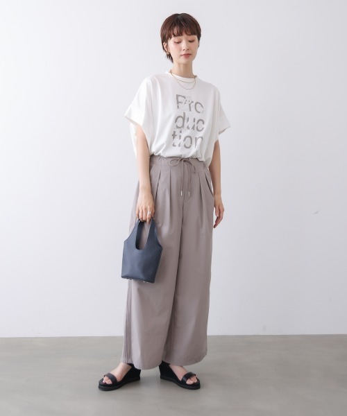 Bou Jeloud(ブージュルード)の「【接触冷感】脇ピンタックパンツ(その他パンツ・レディース・グレイッシュベージュ/キャメル/ブラック・FREE)」の14枚目の写真