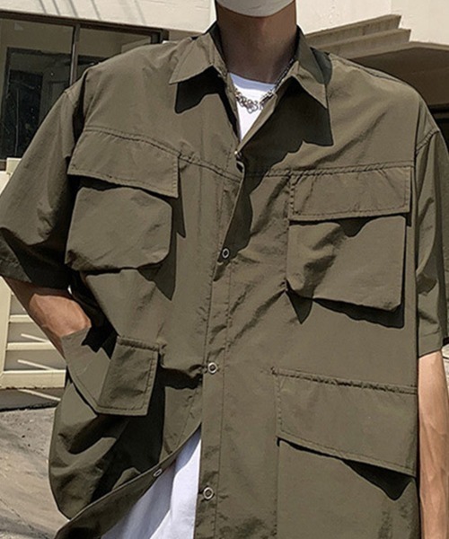 KELVIN(ケルヴァン)の「Field Pocket Shirt フィールドポケットシャツ(シャツ/ブラウス・メンズ・カーキ/ホワイト・LARGE/MEDIUM)」の9枚目の写真