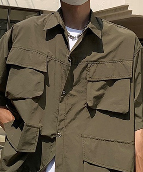 KELVIN(ケルヴァン)の「Field Pocket Shirt フィールドポケットシャツ(シャツ/ブラウス・メンズ・カーキ/ホワイト・LARGE/MEDIUM)」の10枚目の写真