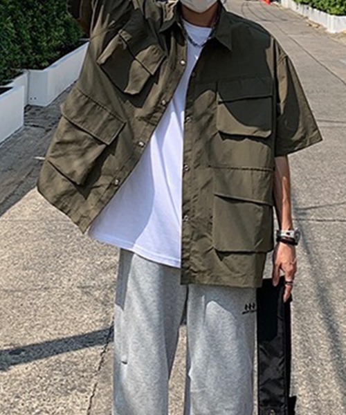 KELVIN(ケルヴァン)の「Field Pocket Shirt フィールドポケットシャツ(シャツ/ブラウス・メンズ・カーキ/ホワイト・LARGE/MEDIUM)」の11枚目の写真