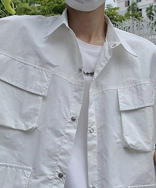 KELVIN(ケルヴァン)の「Field Pocket Shirt フィールドポケットシャツ(シャツ/ブラウス・メンズ・カーキ/ホワイト・LARGE/MEDIUM)」の13枚目の写真