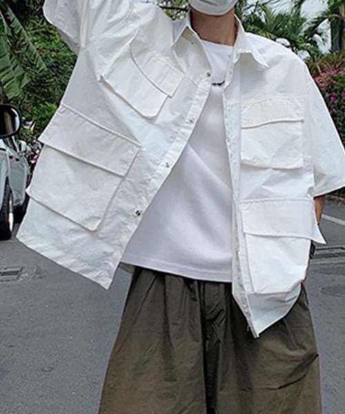 KELVIN(ケルヴァン)の「Field Pocket Shirt フィールドポケットシャツ(シャツ/ブラウス・メンズ・カーキ/ホワイト・LARGE/MEDIUM)」の14枚目の写真