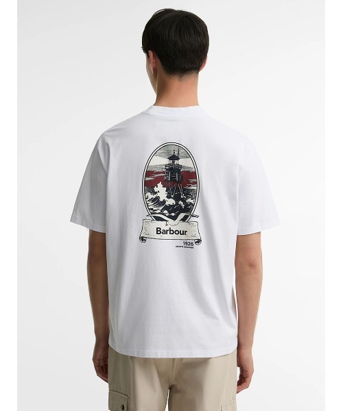 Barbour(バブアー)の「1926グラフィック アーカイブ Tシャツ(Tシャツ/カットソー・メンズ・ホワイト/レッド・40/42/36/38)」の2枚目の写真