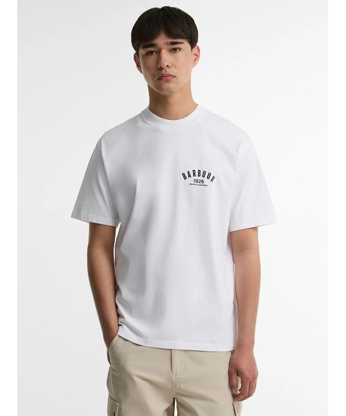 Barbour(バブアー)の「1926グラフィック アーカイブ Tシャツ(Tシャツ/カットソー・メンズ・ホワイト/レッド・40/42/36/38)」の4枚目の写真