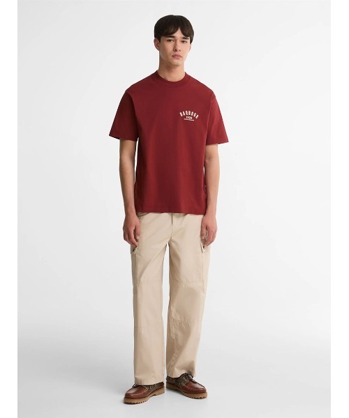 Barbour(バブアー)の「1926グラフィック アーカイブ Tシャツ(Tシャツ/カットソー・メンズ・ホワイト/レッド・40/42/36/38)」の7枚目の写真