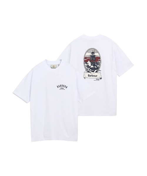 Barbour(バブアー)の「1926グラフィック アーカイブ Tシャツ(Tシャツ/カットソー・メンズ・ホワイト/レッド・40/42/36/38)」の11枚目の写真