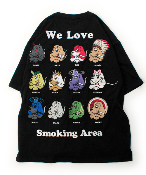GALFY(ガルフィー)の「『GALFY/ガルフィー』復刻喫煙所tee【Z】(Tシャツ/カットソー・レディース・ブラック/ホワイト・XL/L/M)」の3枚目の写真