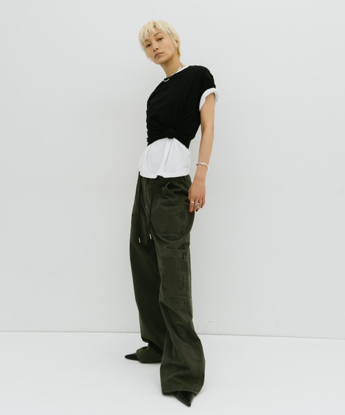 HANNE(アン)の「カーゴパンツ(カーゴパンツ・レディース・カーキ・S/M)」の6枚目の写真