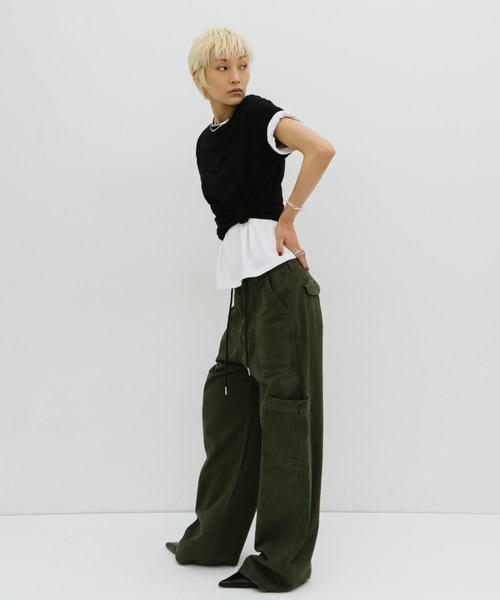HANNE(アン)の「カーゴパンツ(カーゴパンツ・レディース・カーキ・S/M)」の7枚目の写真