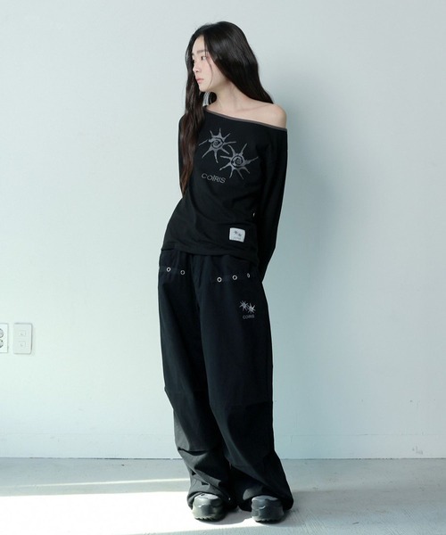 COIRIS(コイリス)の「COIRIS/ソルナワンショルダーロングスリーブ(Tシャツ/カットソー・レディース・チャコール/ブラック・FREE)」の20枚目の写真