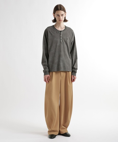 HARE(ハレ)の「HAロゴヘンリ-ネックカット(HARE)(Tシャツ/カットソー・メンズ・ホワイト/ブラック/ネイビー/グレー・SMALL/MEDIUM)」の12枚目の写真