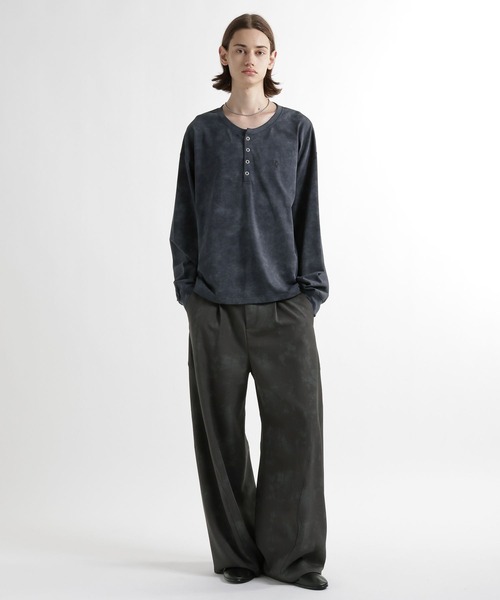 HARE(ハレ)の「HAロゴヘンリ-ネックカット(HARE)(Tシャツ/カットソー・メンズ・ホワイト/ブラック/ネイビー/グレー・SMALL/MEDIUM)」の14枚目の写真