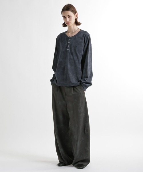 HARE(ハレ)の「HAロゴヘンリ-ネックカット(HARE)(Tシャツ/カットソー・メンズ・ホワイト/ブラック/ネイビー/グレー・SMALL/MEDIUM)」の16枚目の写真