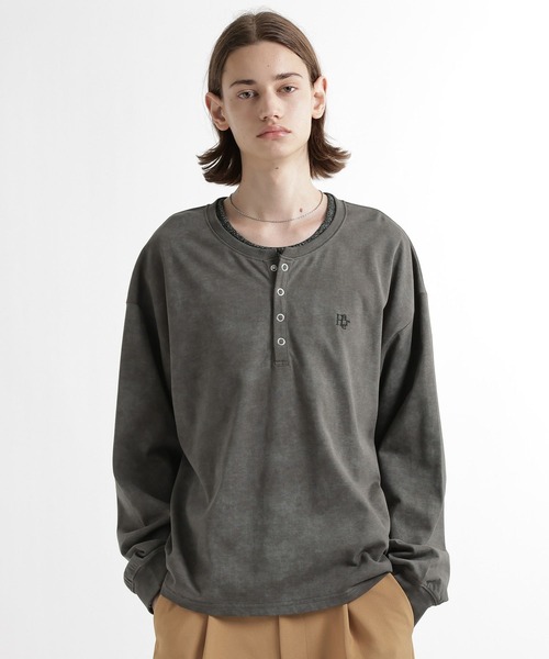 HARE(ハレ)の「HAロゴヘンリ-ネックカット(HARE)(Tシャツ/カットソー・メンズ・ホワイト/ブラック/ネイビー/グレー・SMALL/MEDIUM)」の21枚目の写真