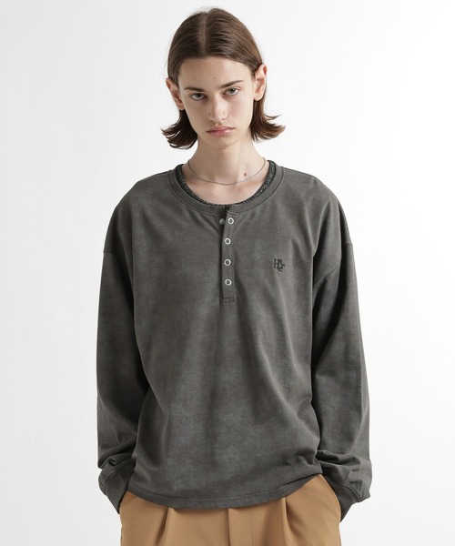 HARE(ハレ)の「HAロゴヘンリ-ネックカット(HARE)(Tシャツ/カットソー・メンズ・ホワイト/ブラック/ネイビー/グレー・SMALL/MEDIUM)」の22枚目の写真