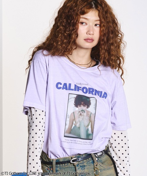 ROSE BUD(ローズバッド)の「CREOLME/LIFE PICTURE COLLECTION H/S TEE(Tシャツ/カットソー・レディース・ライトイエロー/ライトパープル/ブラウン・ONE SIZE)」の5枚目の写真
