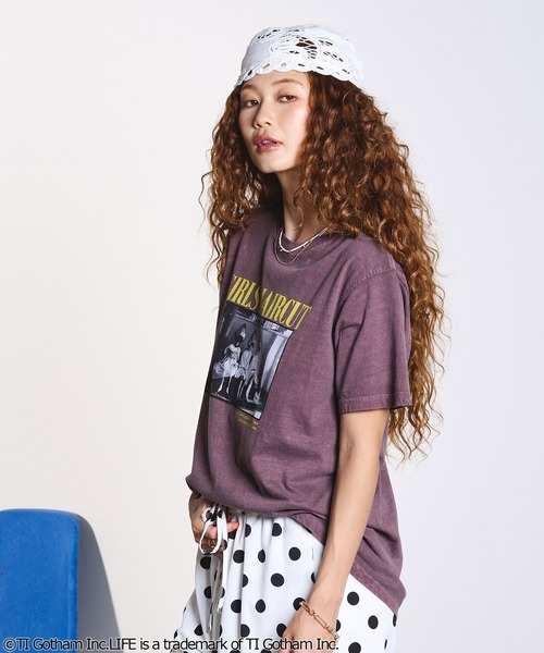 ROSE BUD(ローズバッド)の「CREOLME/LIFE PICTURE COLLECTION H/S TEE(Tシャツ/カットソー・レディース・ライトイエロー/ライトパープル/ブラウン・ONE SIZE)」の7枚目の写真