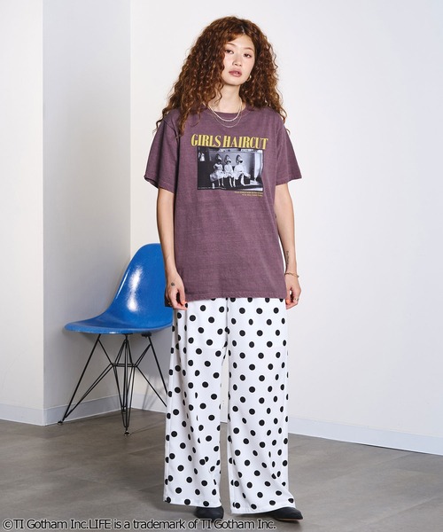 ROSE BUD(ローズバッド)の「CREOLME/LIFE PICTURE COLLECTION H/S TEE(Tシャツ/カットソー・レディース・ライトイエロー/ライトパープル/ブラウン・ONE SIZE)」の9枚目の写真