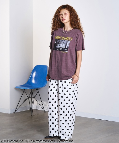 ROSE BUD(ローズバッド)の「CREOLME/LIFE PICTURE COLLECTION H/S TEE(Tシャツ/カットソー・レディース・ライトイエロー/ライトパープル/ブラウン・ONE SIZE)」の10枚目の写真