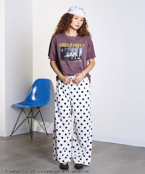 ROSE BUD(ローズバッド)の「CREOLME/LIFE PICTURE COLLECTION H/S TEE(Tシャツ/カットソー・レディース・ライトイエロー/ライトパープル/ブラウン・ONE SIZE)」の12枚目の写真