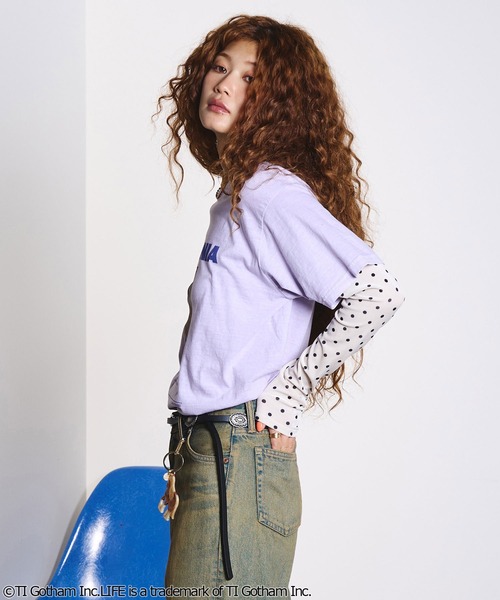 ROSE BUD(ローズバッド)の「CREOLME/LIFE PICTURE COLLECTION H/S TEE(Tシャツ/カットソー・レディース・ライトイエロー/ライトパープル/ブラウン・ONE SIZE)」の14枚目の写真