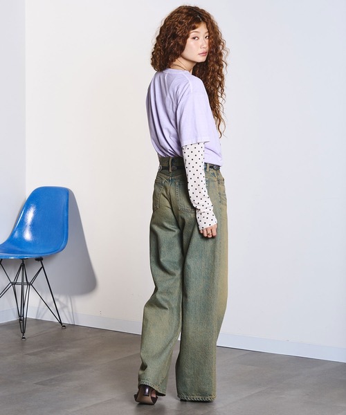 ROSE BUD(ローズバッド)の「CREOLME/LIFE PICTURE COLLECTION H/S TEE(Tシャツ/カットソー・レディース・ライトイエロー/ライトパープル/ブラウン・ONE SIZE)」の18枚目の写真