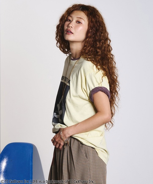 ROSE BUD(ローズバッド)の「CREOLME/LIFE PICTURE COLLECTION H/S TEE(Tシャツ/カットソー・レディース・ライトイエロー/ライトパープル/ブラウン・ONE SIZE)」の19枚目の写真