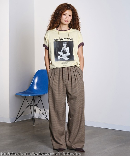 ROSE BUD(ローズバッド)の「CREOLME/LIFE PICTURE COLLECTION H/S TEE(Tシャツ/カットソー・レディース・ライトイエロー/ライトパープル/ブラウン・ONE SIZE)」の21枚目の写真