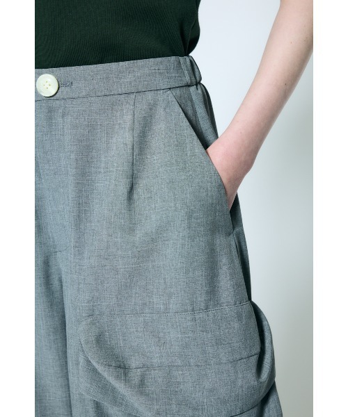 nagonstans(ナゴンスタンス)の「pebble pocket wide pants(カーゴパンツ・レディース・杢グレー・MEDIUM/SMALL)」の14枚目の写真