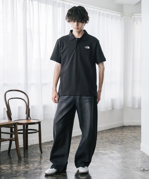 THE NORTH FACE(ザノースフェイス)の「THE NORTH FACE ザ・ノースフェイス M S/S LOGO POLO - AP レギュラーフィット半袖ポロシャツ(ポロシャツ・メンズ・ブラック/ネイビー/ライトグレー/ウッド・L/M/S/XXL/XL)」の6枚目の写真